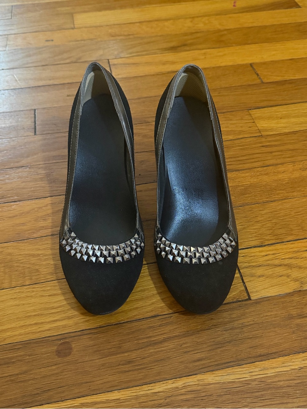 Reaction Kenneth Cole Black Studded Women's Heels
